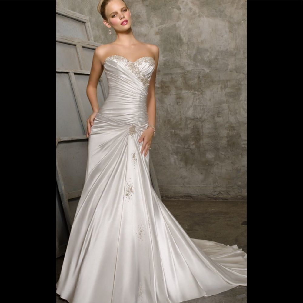 Mori Lee Satin Wedding Dress